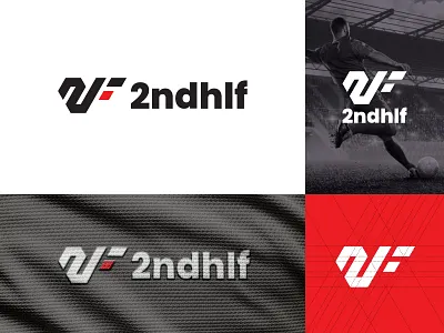 logo concept for 2ndhlf apparel brand brand design brand identity design brand logo branding corporate identity design graphic design logo logo art logo design logo football logo mark logo sport logos style guides visual identity