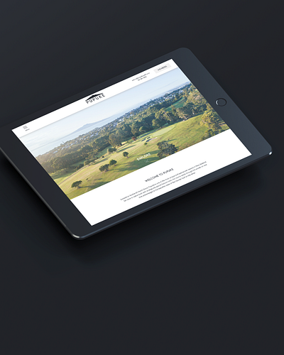 Pupuke Golf Club design skyrocket new zealand ui website website design website design company