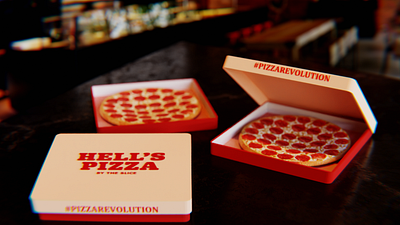 Hell Pizza 3d art ambient b3d blender3d design videogames