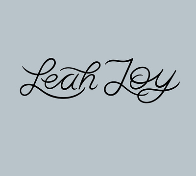 Leah Joy calligraphy cursive design hand lettering illustration lettering logo poetry type typography