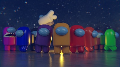 Among Us 3d art ambient b3d blender3d design videogames