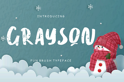 Grayson Fun Brush Typeface happy