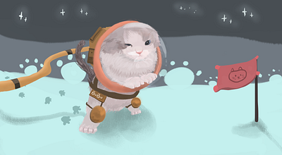 Space Cat illustration