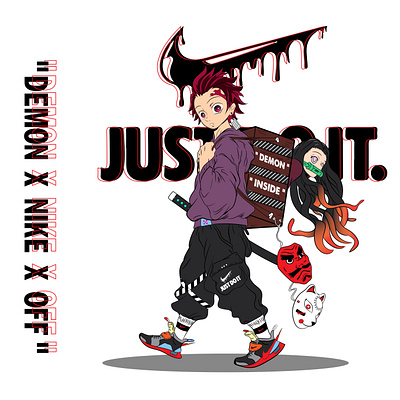 tanjiro hybebeast anime illustraion vector