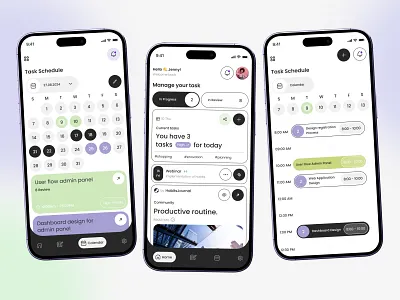 Task Schedule Calendar App: Stay Ahead, Stay Tuned! app design calendar calendar app graphic design task schedule ui