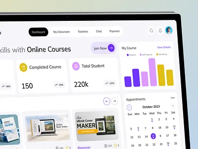 EDUCATION.co - Online Education Web Platform course dashboard e elearning edtech education educational platform learn skills online class online course online education online learning school management ui university ux design web web design