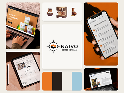 Branding <>Navio Coffee 6july branding coffee design graphic design illustration logo navio naviocoffee sixjuly typography ui userexperience userinterface ux vector website websitedesign