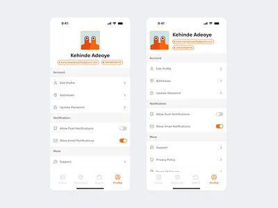 User Profile - Mobile UI app app design design interface mobile app ui ui design uiux ux design