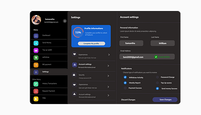 Simple Setting Page desktop setting page setting page simple simple design simple page simple setting ui ux