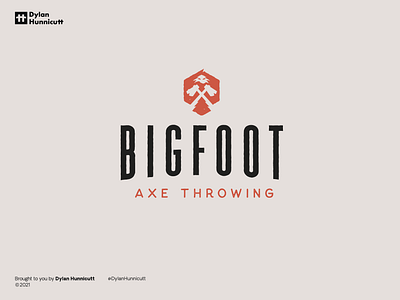 Bigfoot Axe Throwing axe axe logo axes beavers bend bigfoot bigfoot axe throwing bigfoot logo brand design broken bow hochatown hochatown logo logo logo design sasquatch sasquatch logo