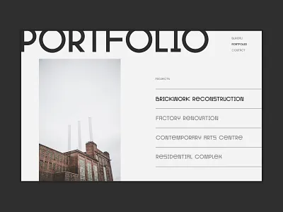 Architectural BUREAU architect architecture bureau concept design flat interior minimal minimalism onepage tilda typogaphy ui ux web website