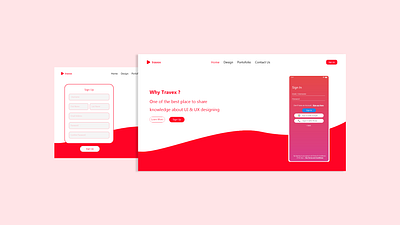 A New Modern Website Template design ui web