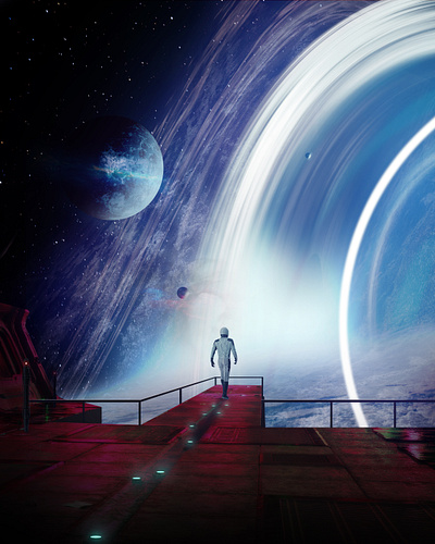 Astro & Space astronaut digital art illustration space universe