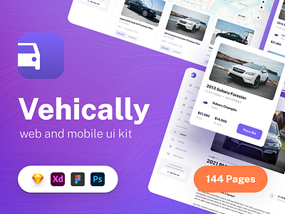 Vehically - UI kit for Car Dealership and Auto Auctions admin app auction auto auto auction auto dealer car car app dashboard dashboard design dealer dealership ios management saas template ui ui kit ux web