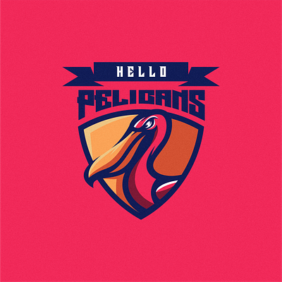 PELICAN LOGO art branding design esport icon identity illustration logo mark pelican tshirt vector