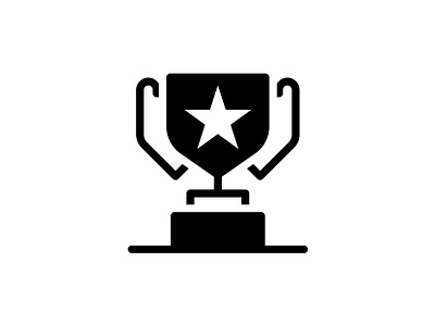 Winner Trophy 🏆👇 achievement art award cup design glyph graphic icon illustration prize reward star trophy vector win winner