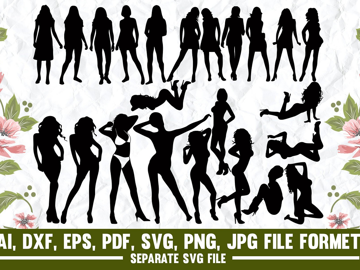 Sexy Woman,sexy,woman,girl,hot svg by Asma Tanha on Dribbble