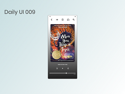 Audio Player dailyui009 dailyuichallenge