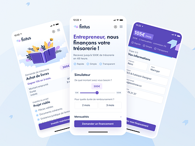 Fintus - mobile website bootnow finance app fintech landing page lead gen lead generation lead page mobile app mobile app design mobile site mobile ui mobile website mobile website design site startup ui ui ux design uidesign uiux website