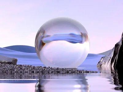 Glass landscape 3d animation branding c4d illustration landscape landscape architecture landscape design landscape illustration landscapes motion soft sphere stone zoom