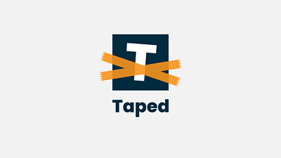 Taped logo, letter T logo best logo design illustrator letetr t logo letter logo letter t logo logo design logo of the day logos simple logo t logo