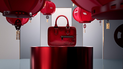 BERLUTI CNY 2021 3d branding cgi design digital art render
