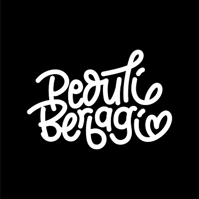 Lettering: Peduli Berbagi brush lettering font hand lettering handlettering handmade handwrittenfont lettering typeface typography