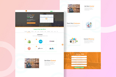 Cin7 Supply chain App store website design website design