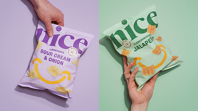 Nice Chips branding chips packaging typography