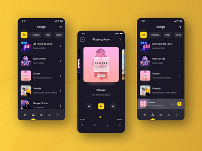 Sarki Play app chart dark dark mode dark ui design equalizer iphone mobile music player player ui responsive sarki play sirana spotify streaming streaming app video youtube