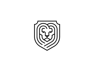 Lion Crest animal crest icon king lion logo luxury mark symbol