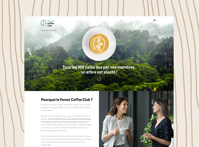 Forest Coffee Club - OnePage coffee coffee bean concept dailyui figma logo minimalist onepage solutions sustainability sustainable website why