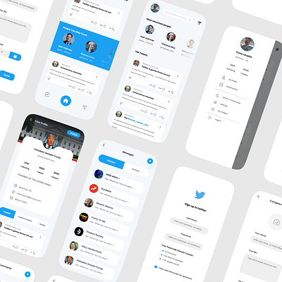 Twitter redesign app design redesign twitter ui