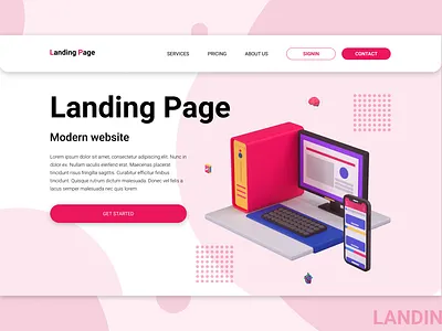 DailyUI #003 Landing Page daily 100 challenge dailyui dailyuichallenge design figma landingpage ui uidesign uiux