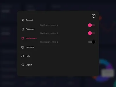 Daily UI #007 Settings daily 100 challenge dailyui dailyuichallenge design figma ui uidesign uiux webdesign