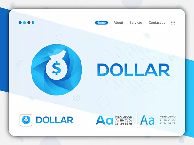 Dollar Logo dollar logo dollar sign flat design flat logo flat logos gradient logo logo design modern logo modern logo design modern logo vector