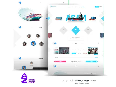 shiping landing design adobe photoshop adobe xd design interface landing landing page landing page design photoshop ship shipping ui ui design uiux ux website design