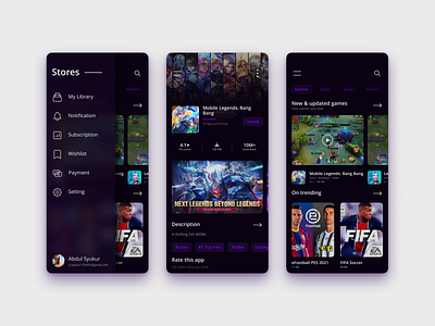 [Apps Store UI Concept] android app appstore design game gamestore ios ui uiux uiuxdesign ux