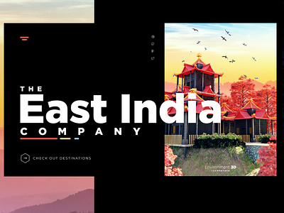 East India Company 36 days of type 3d 3d animation 3d art 3d artist 3dsmax art artwork branding color flat illustration