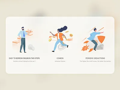 印度金融项目启动页 illustration ui 插图