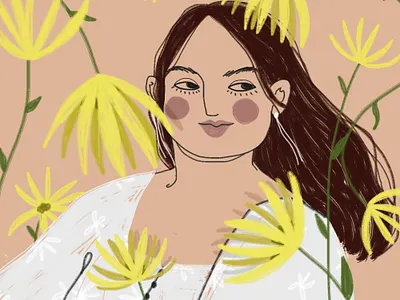 8 March: Fat woman 8 march art digital drawing girl happy happy womens day illustration woman