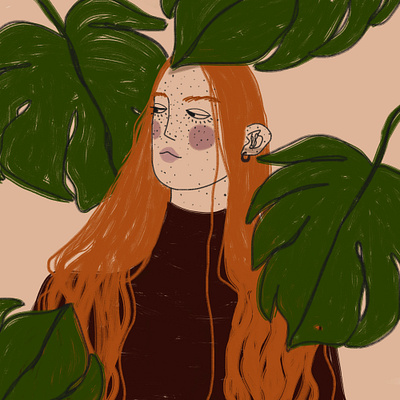 8 March: Redhead woman 8 march art digital drawing girl happy happy womens day illustration woman