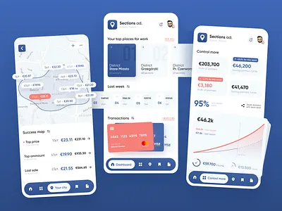 Sections ad. – Mobile app dashboard app app design application cards clean ui daily ui dashboard dashboard app dashboard design dashboard ui map mobile app mobile app design mobile design mobile ui ui ui ux ui design uidesign uiux