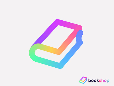 bookshop logo agency app blending bookshelf bookshop bookstore brand identity branding creative icon design ecommerce gradient icon illustration logo logotype modern trends typography website