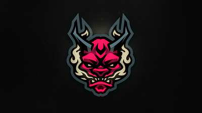 Oni Mascot Logo For SALE! angry art branding demon design e sports illustration japan logo mascot mascot logo myth oni vector