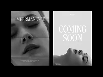 Impermanence Posters agency branding motion portfolio typography ui ux web web design website