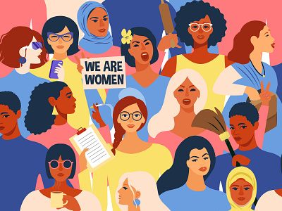 Women shape the world and make it a better place :) graphic design human illustraion women women empowerment womens day