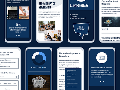 Newermind | Mobile Website branding figma mental wellbeing mentalhealth mobile mobile website responsive uiux website website builder websites