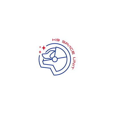 K9 Space Unit branding clean design flat graphic design icon logo minimal vector