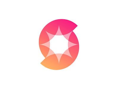 S + Spark Logo 3d branding colorful geometric gradient icon illustration logo logodesign negativepspace overlay s slogo s slogo spark sparkle star symbol transparency web